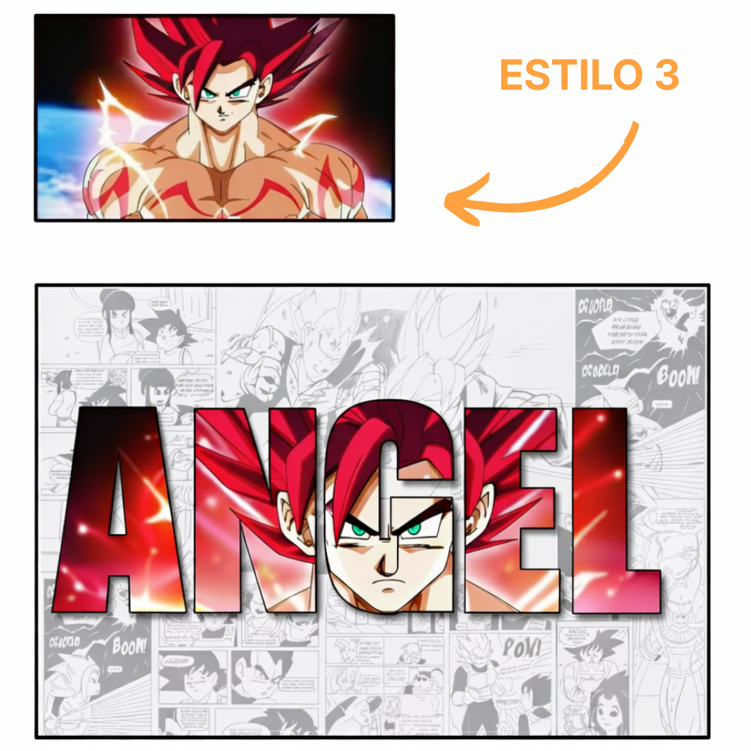 Lienzo personalizado con nombre – Universo Z