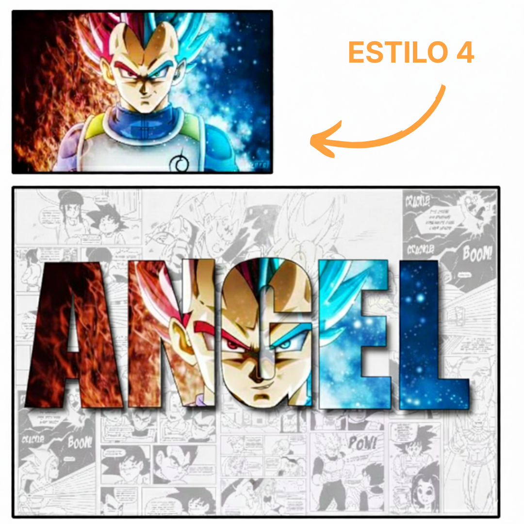 Lienzo personalizado con nombre – Universo Z